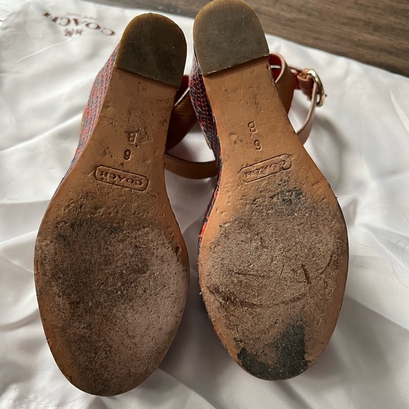 COACH woven leather wedges - Picture 6 of 6